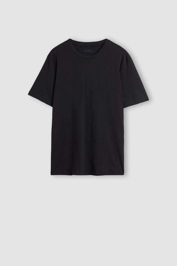 Intimssimi T-shirt in Cotton Jersey Black | AILWC77480