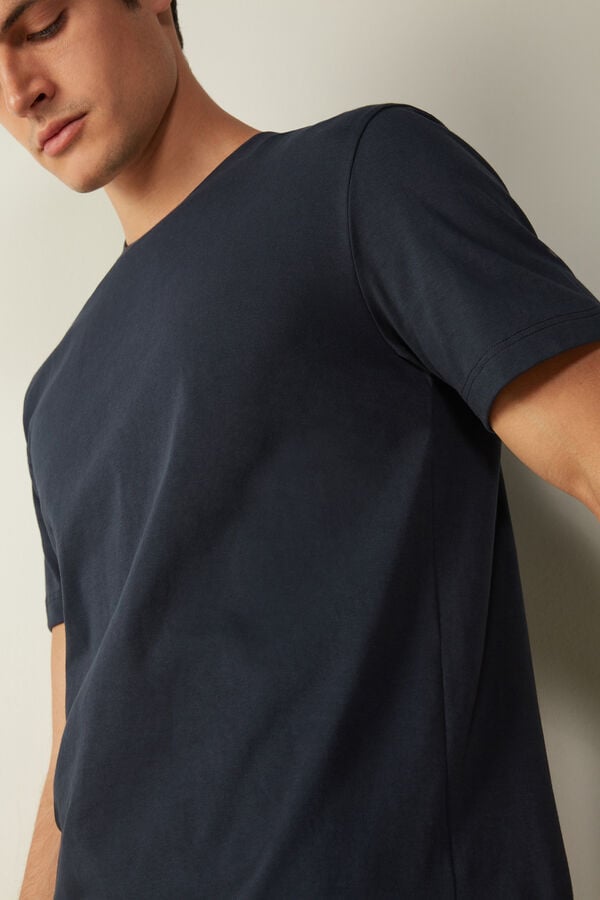 Intimssimi T-shirt in Cotton Jersey Blue | EILHC19963