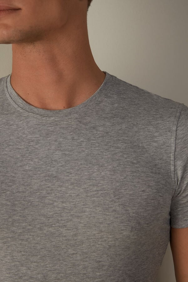 Intimssimi T-shirt in Stretch Supima® Cotton Grey | DILVO32394