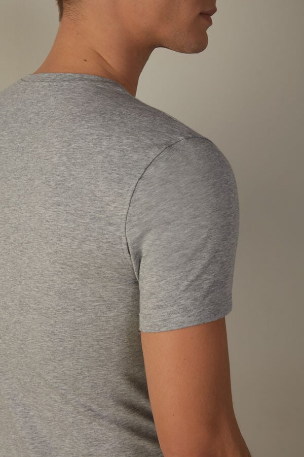 Intimssimi T-shirt in Stretch Supima® Cotton Grey | DILVO32394