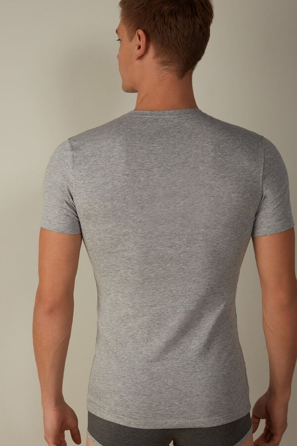 Intimssimi T-shirt in Stretch Supima® Cotton Grey | DILVO32394