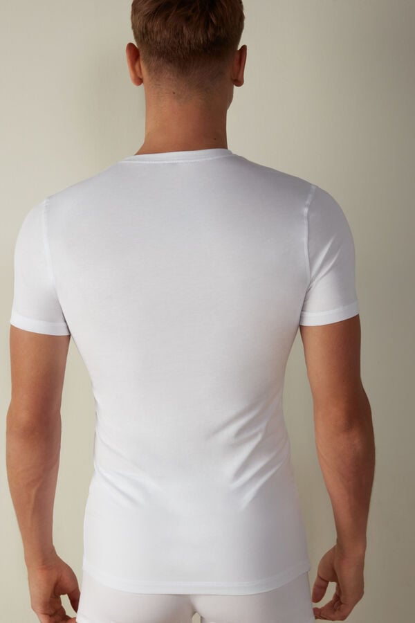 Intimssimi T-shirt in Stretch Supima® Cotton White | ILEAH77144