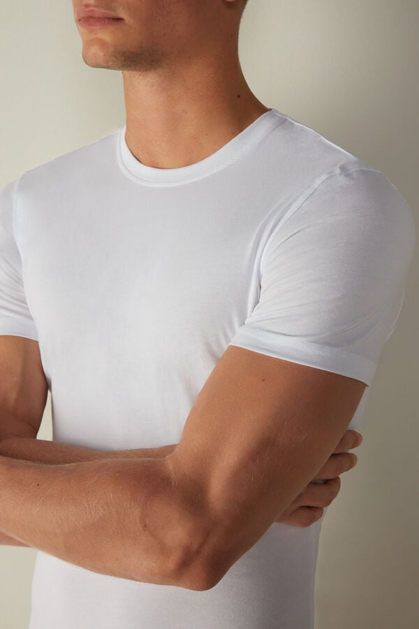 Intimssimi T-shirt in Stretch Supima® Cotton White | ILJVR91149