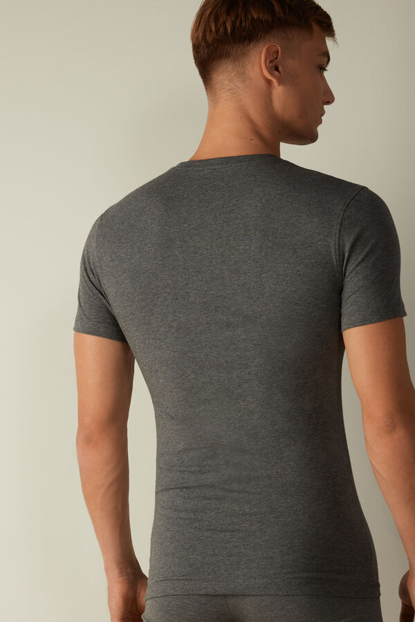 Intimssimi T-shirt in Stretch Supima® Cotton Dark Grey | ILXBR49377