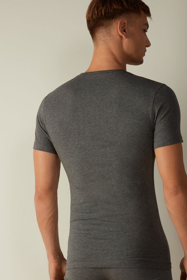 Intimssimi T-shirt in Stretch Supima® Cotton Dark Grey | ILZDE71855