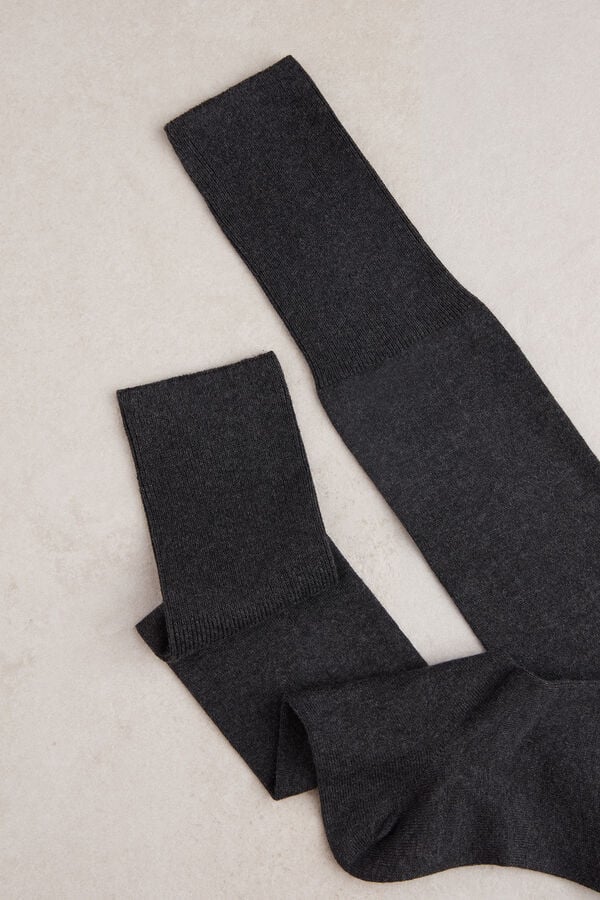 Intimssimi Tall Warm Cotton Socks Grey | ILEGJ68424