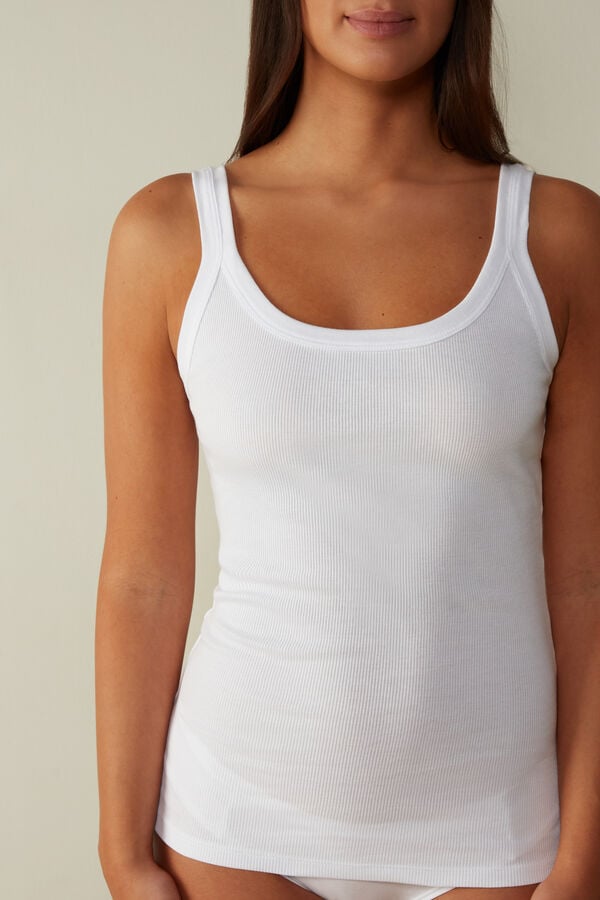 Intimssimi Tank Top in Supima® Cotton White | ILZDE98740