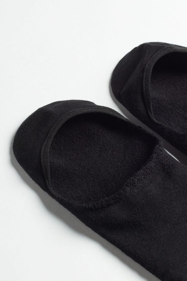 Intimssimi Terrycloth Shoe Liners Black | ILJZR62082