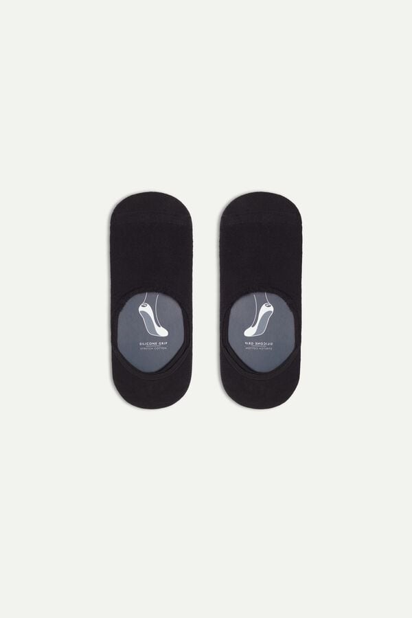 Intimssimi Terrycloth Shoe Liners Black | ILJZR62082