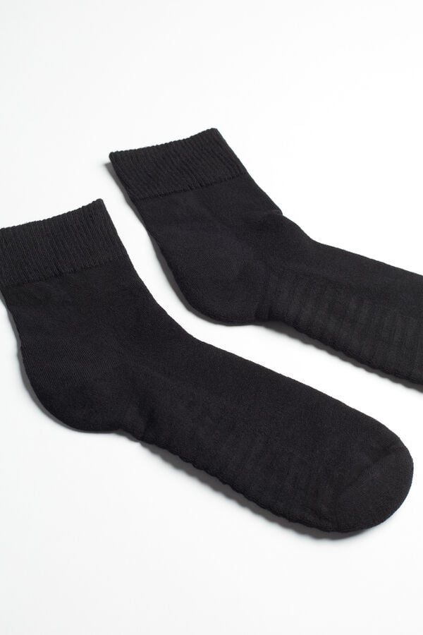 Intimssimi Terrycloth Short Socks Black | FILUI80099