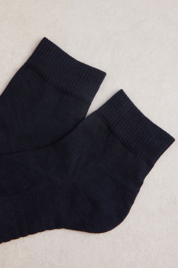 Intimssimi Terrycloth Short Socks Blue | UILND24538