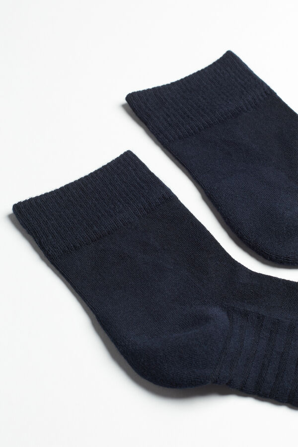 Intimssimi Terrycloth Short Socks Blue | UILND24538