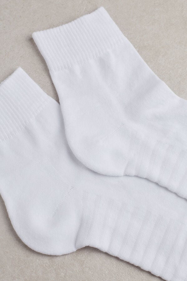 Intimssimi Terrycloth Short Socks White | UILTG47840