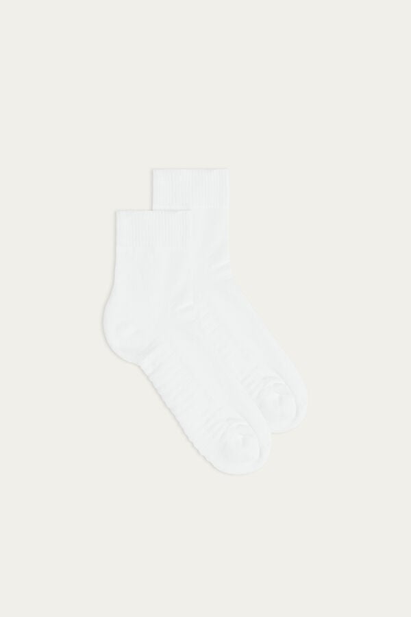 Intimssimi Terrycloth Short Socks White | UILTG47840