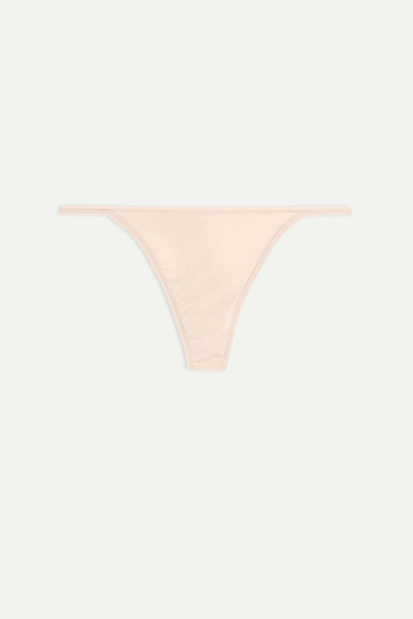 Intimssimi Thong with Ultralight Microfiber Straps Natural | ILICD73932