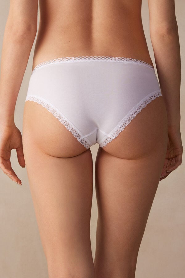 Intimssimi Timeless Simplicity Cotton Panties White | EILVG57989