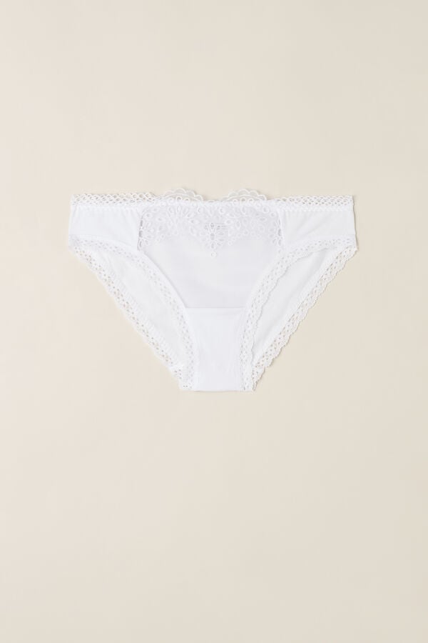 Intimssimi Timeless Simplicity Cotton Panties White | EILVG57989