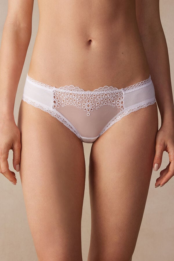 Intimssimi Timeless Simplicity Cotton Panties White | EILVG57989