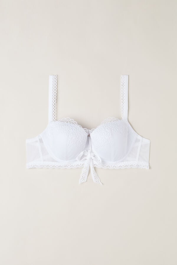 Intimssimi Timeless Simplicity Sofia Balconette Bra White | UILND83042