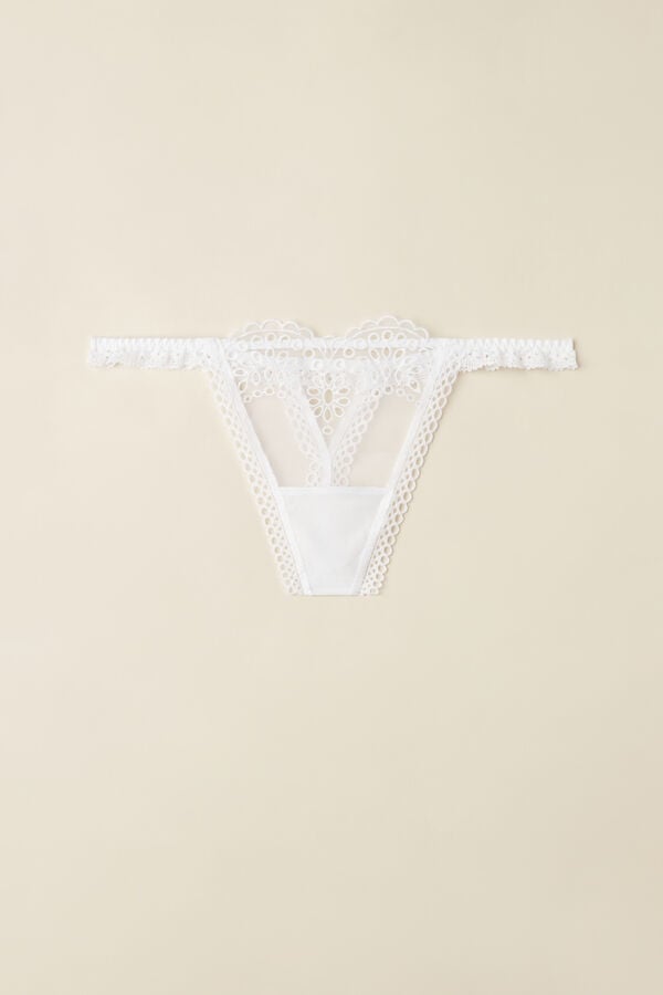 Intimssimi Timeless Simplicity String Thong White | UILND58830