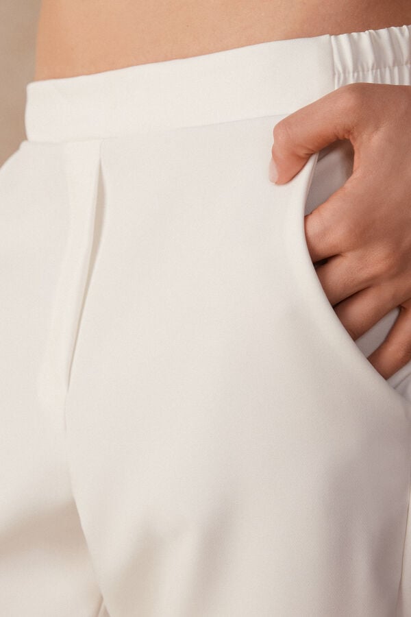 Intimssimi Trousers with Pockets White | BILSO54922