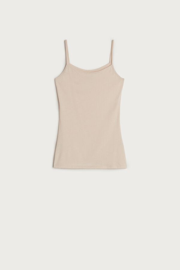 Intimssimi Ultrafresh Supima® Cotton Vest Top Natural | DILKV67491