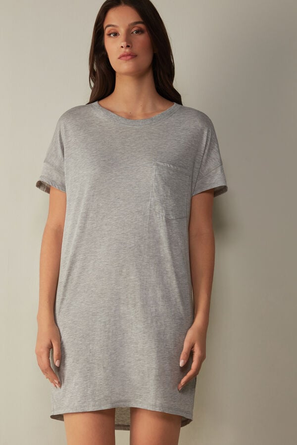 Intimssimi Ultrafresh Supima® Cotton Nightdress Grey | YILVQ35519