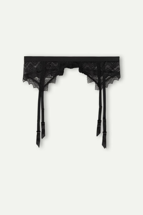 Intimssimi Urban Nomad Garter Belt Black | FILHY81456