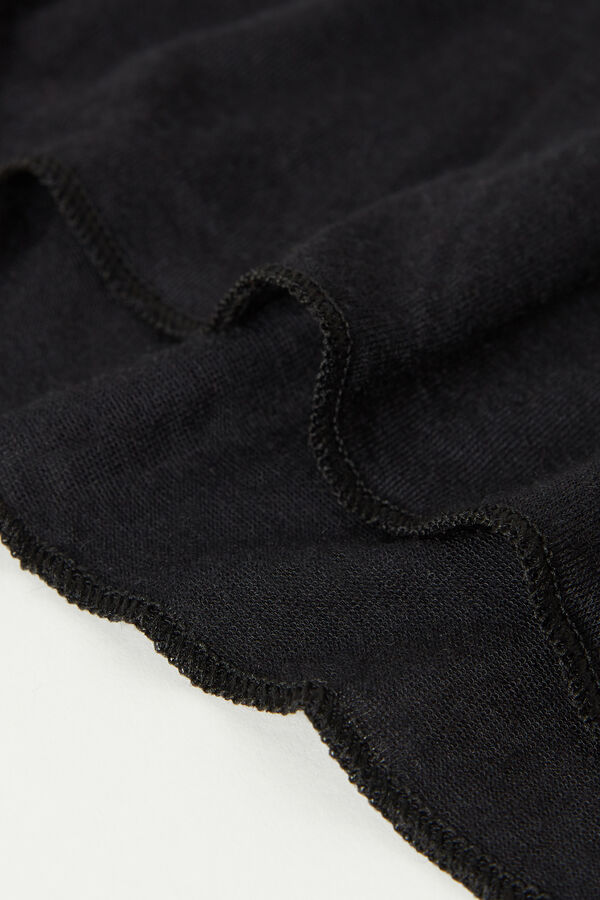 Intimssimi V-neck top in Modal Ultralight with Cashmere Black | FILUI24867