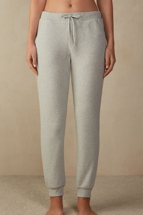 Intimssimi Warm Cuddles Full Length Cuffed Pants Grey | ILNEJ88991