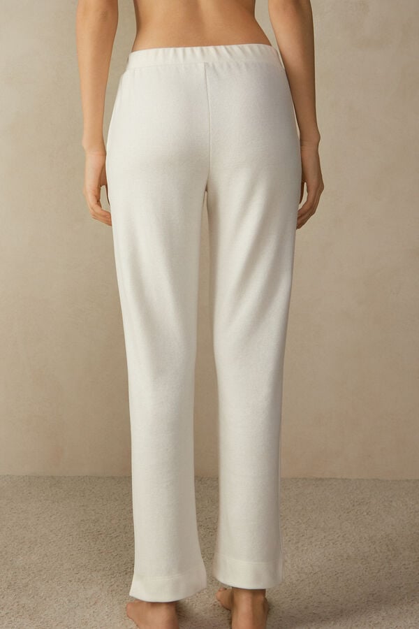 Intimssimi Warm Cuddles Full Length Pants White | BILSO57151