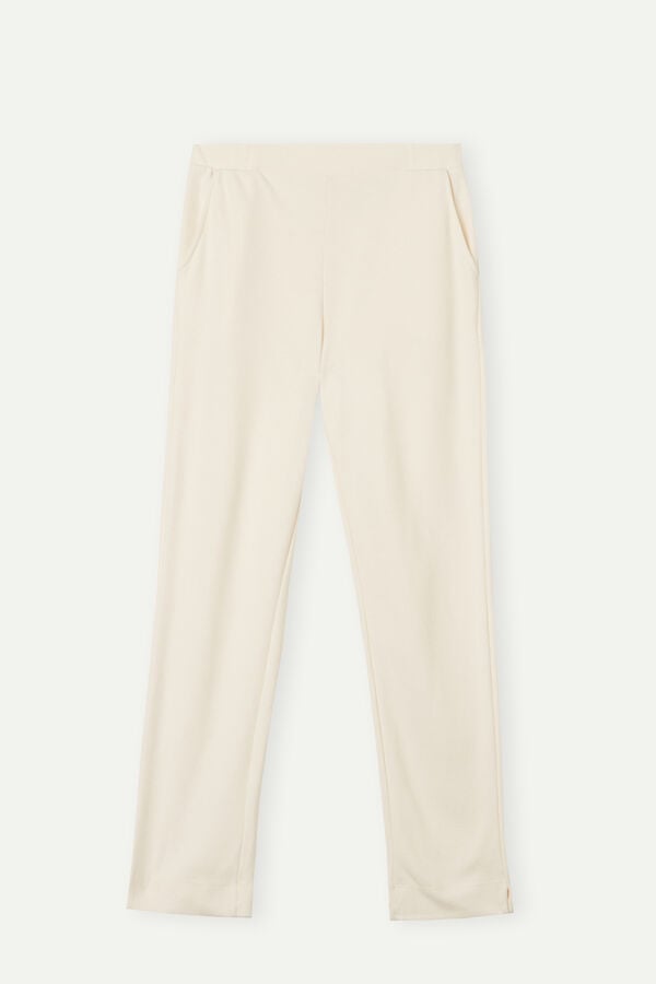 Intimssimi Warm Cuddles Full Length Pants White | BILSO57151