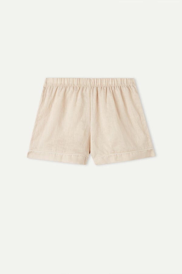 Intimssimi Yacht Night Linen Shorts Natural | ILNZX13983